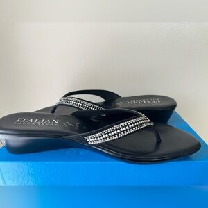 Italian Shoemaker wedged flipflops